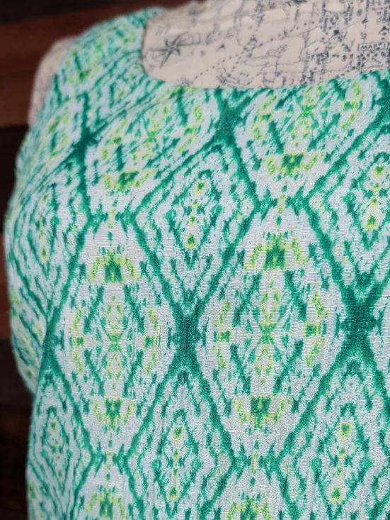 AB Studio Green Patterned Sleeveless Camisole - Picture 6 of 10